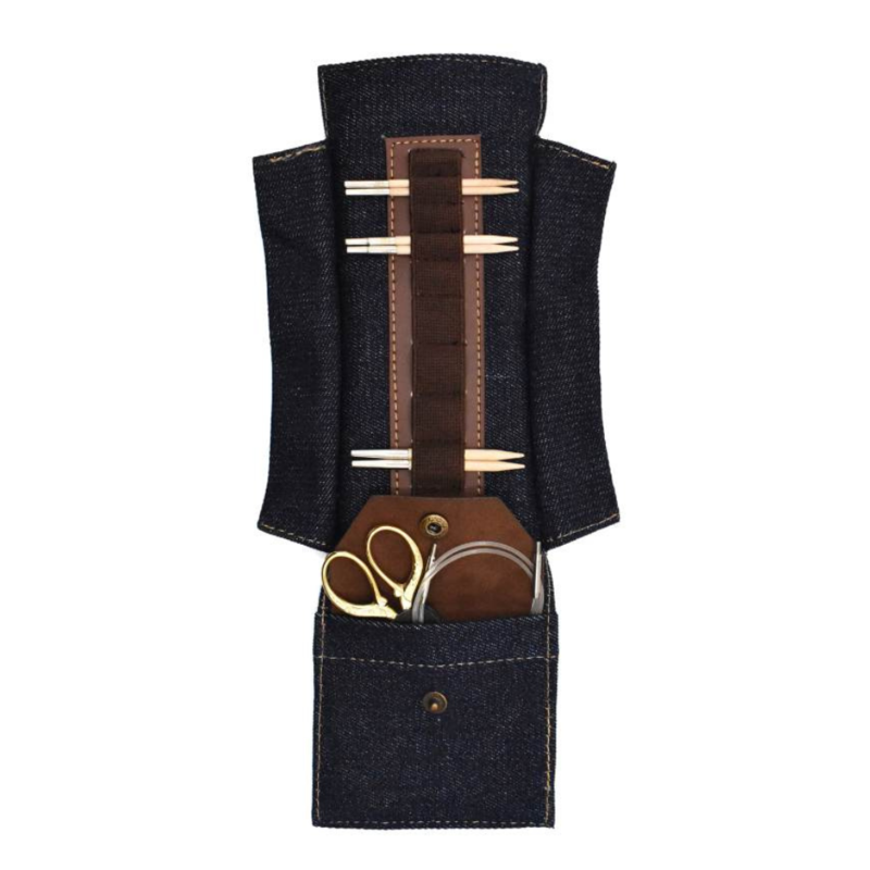 LYKKE Taylor Case for Interchangeable Circular Needles, 9 cm Chocolate