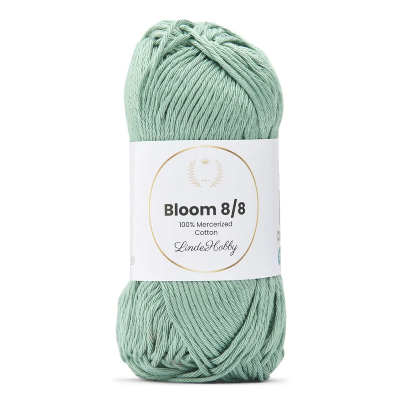 LindeHobby Bloom 8/8 Mercerized Cotton 19 Vintage Green