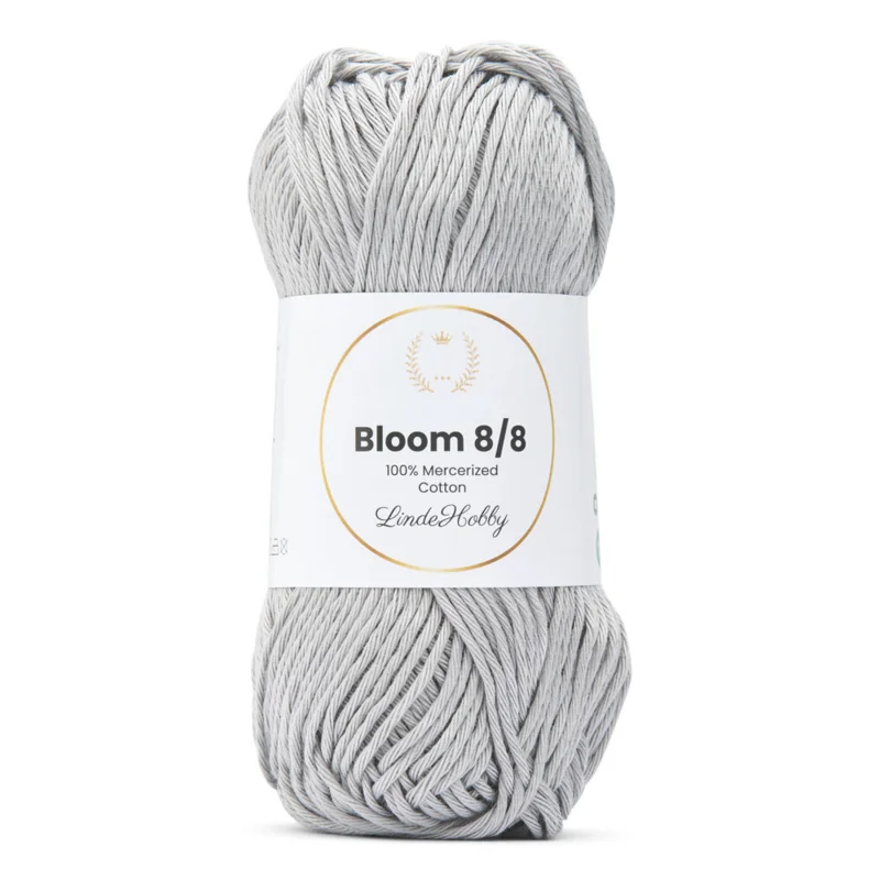 LindeHobby Bloom 8/8 Mercerized Cotton 03 Grey