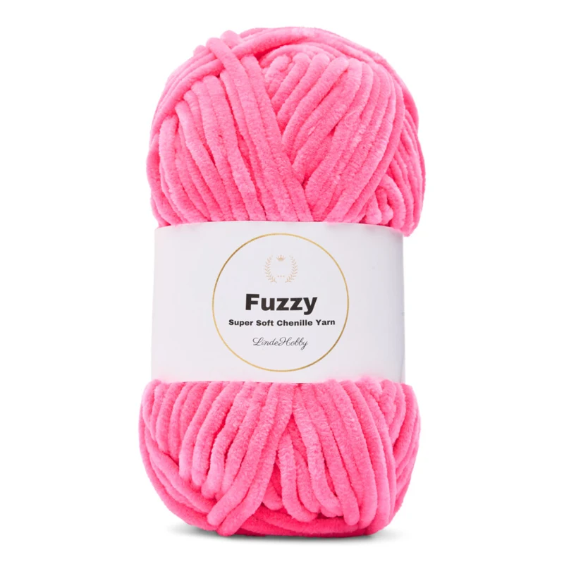 LindeHobby Fuzzy Chenille 49 Neon Pink