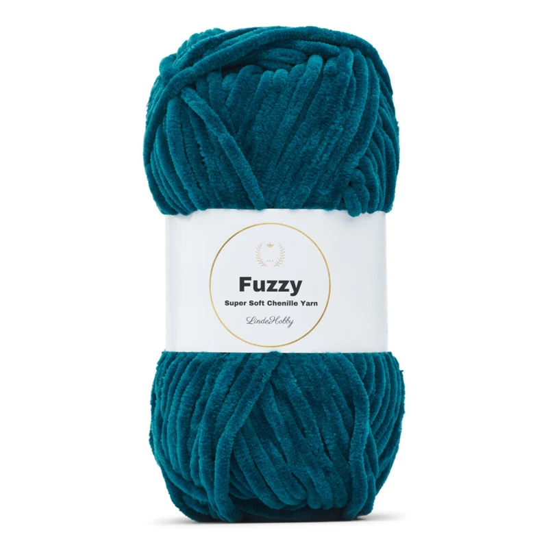 LindeHobby Fuzzy Chenille 18 Petrol Green / Dark Turquoise