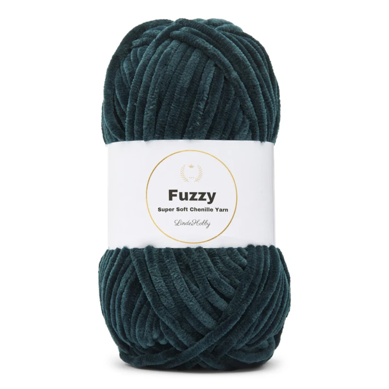 LindeHobby Fuzzy Chenille 19 Dark Green Nepheline