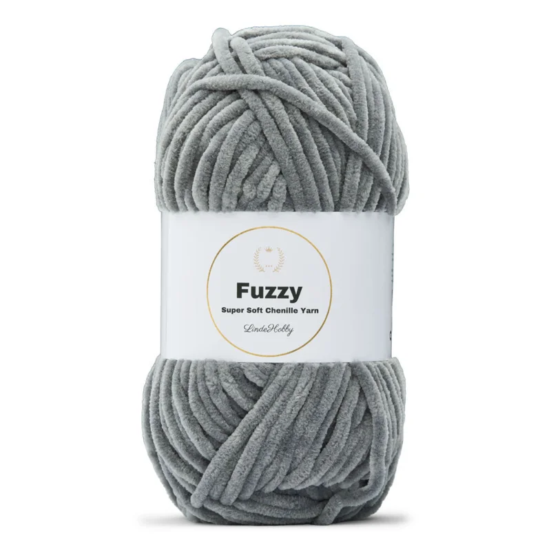 LindeHobby Fuzzy Chenille 05 Dark Gray