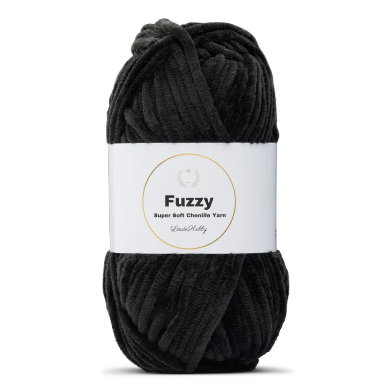 LindeHobby Fuzzy Chenille 02 Black
