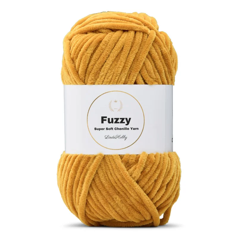 LindeHobby Fuzzy Chenille 16 Mustard