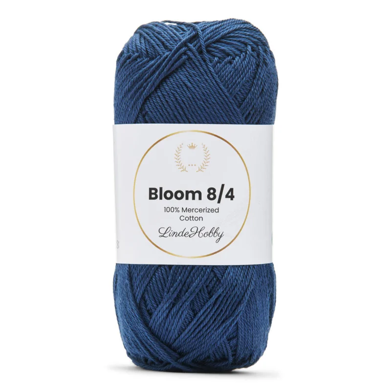 LindeHobby Bloom 8/4 Mercerized Cotton 17 Navy Blue