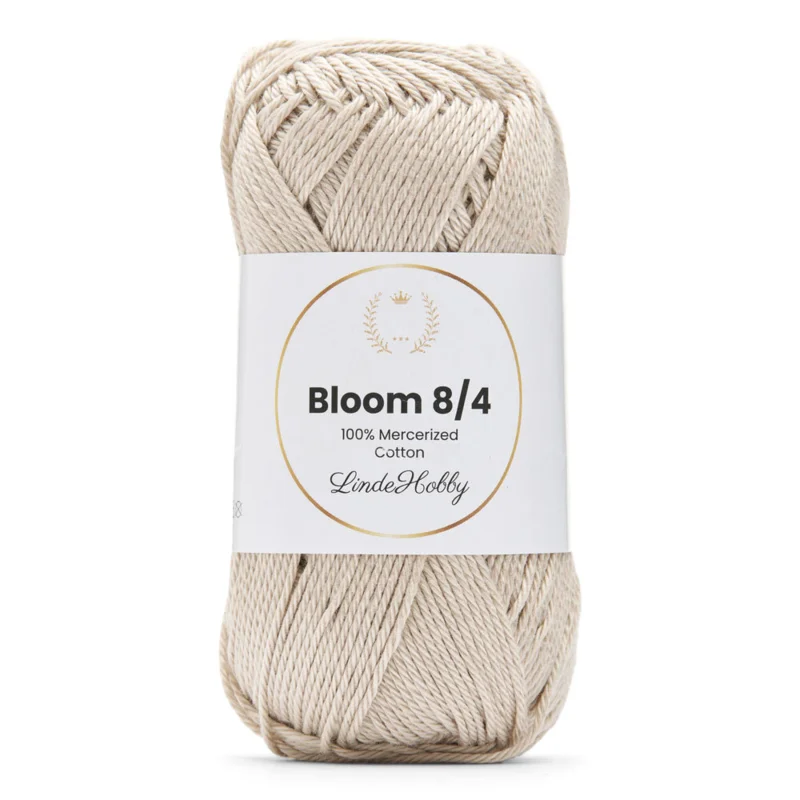 LindeHobby Bloom 8/4 Mercerized Cotton 39 Pearl Grey
