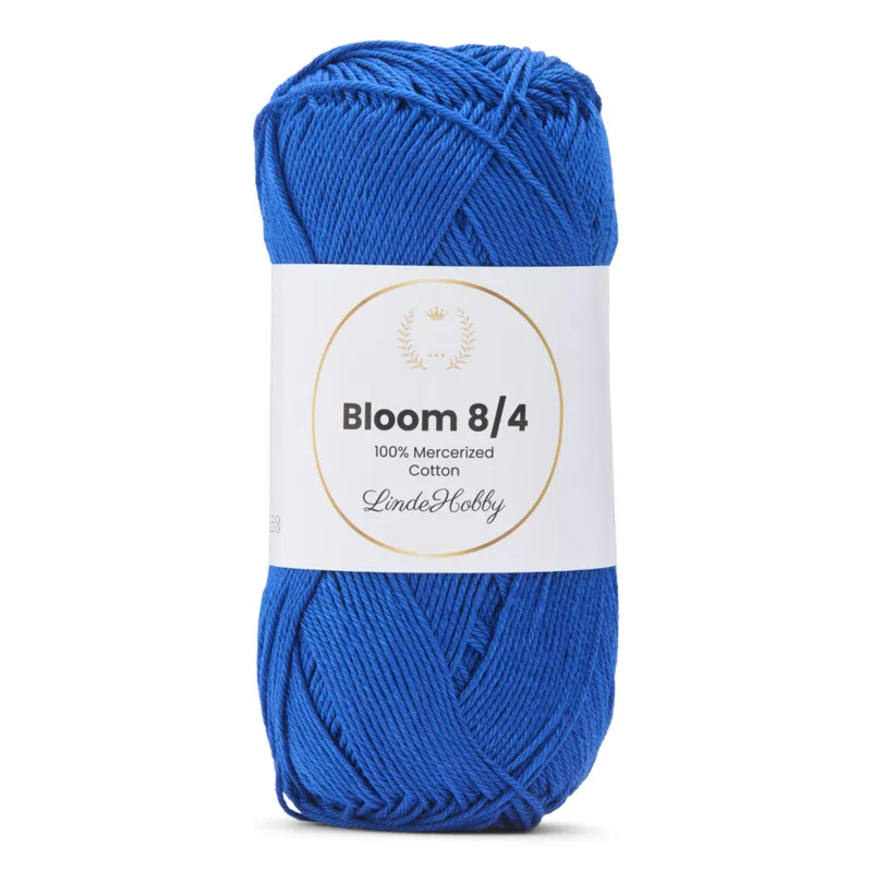 LindeHobby Bloom 8/4 Mercerized Cotton 35 Royal Blue