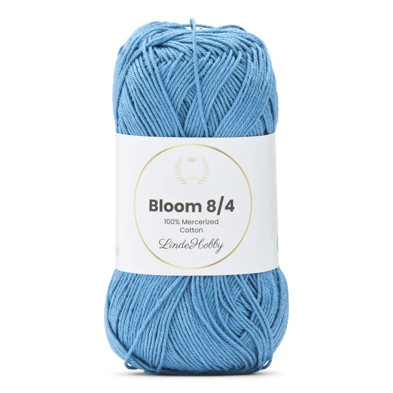 LindeHobby Bloom 8/4 Mercerized Cotton 16 Denim Blue
