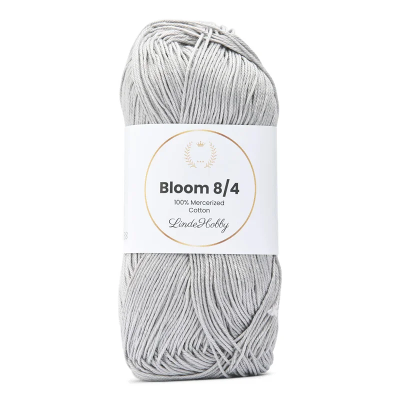 LindeHobby Bloom 8/4 Mercerized Cotton 03 Grey