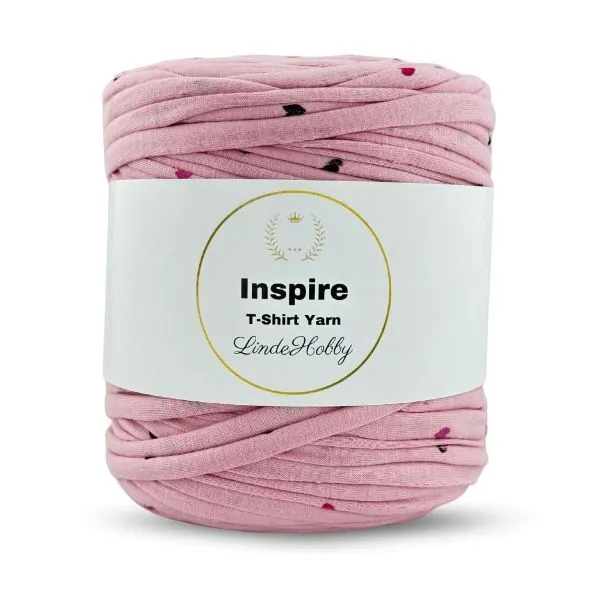 LindeHobby Inspire Print 07 Pink with hearts