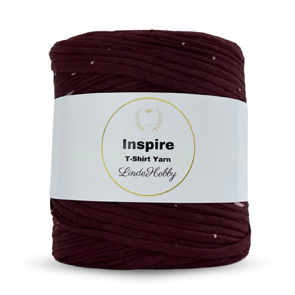 LindeHobby Inspire Print 59 Bordeaux with hearts