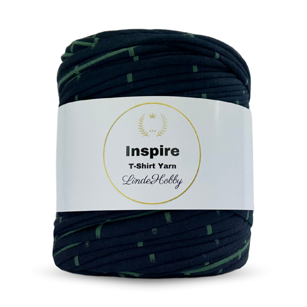 LindeHobby Inspire Print 90 Green with blue rectangles
