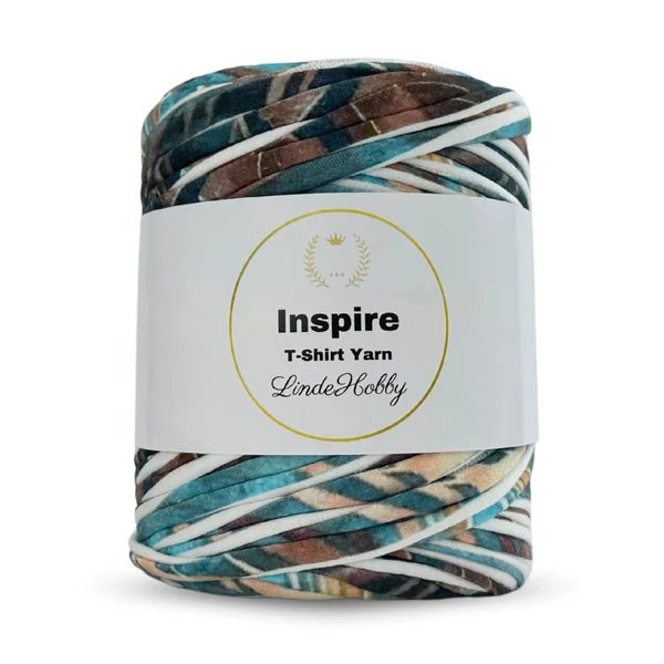 LindeHobby Inspire Print 11 Brown and blue nature pattern