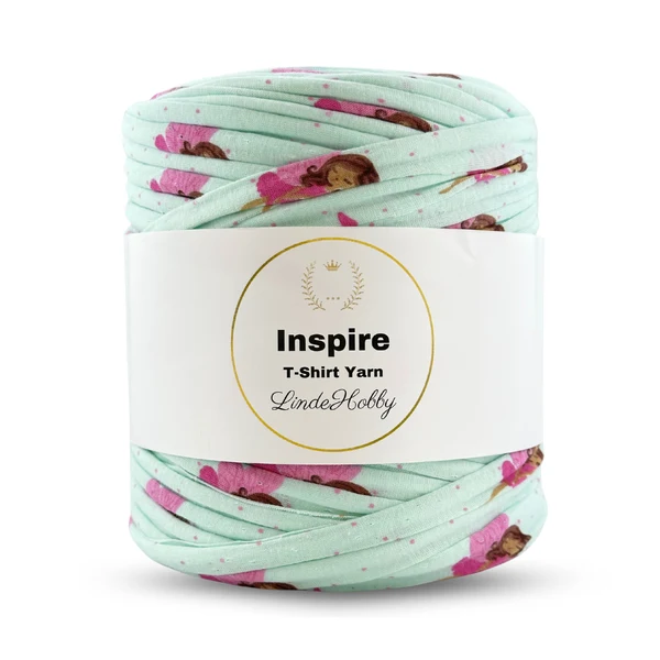 LindeHobby Inspire Print 59 Mint with pink fairy