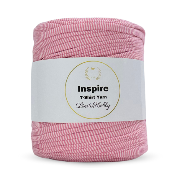 LindeHobby Inspire Print 99 Pink and white striped