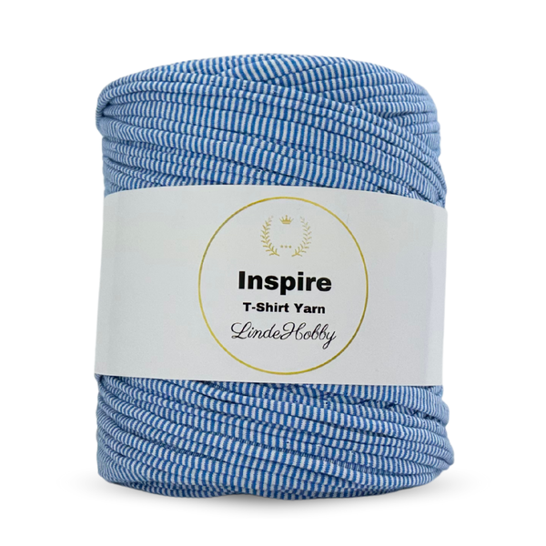 LindeHobby Inspire Print 84 White and blue striped