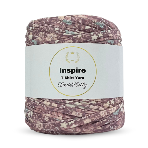 LindeHobby Inspire Print 79 Dusty purple flowers