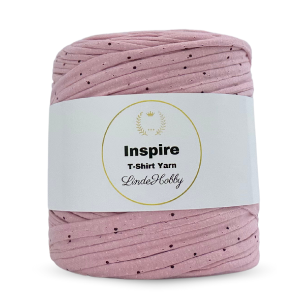 LindeHobby Inspire Print 64 Dusty pink with red dots