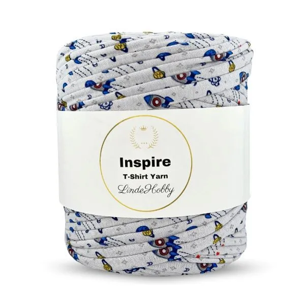 LindeHobby Inspire Print 21 Grey with space motifs