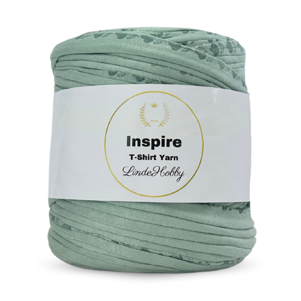 LindeHobby Inspire Print 108 Dusty green with floral vines