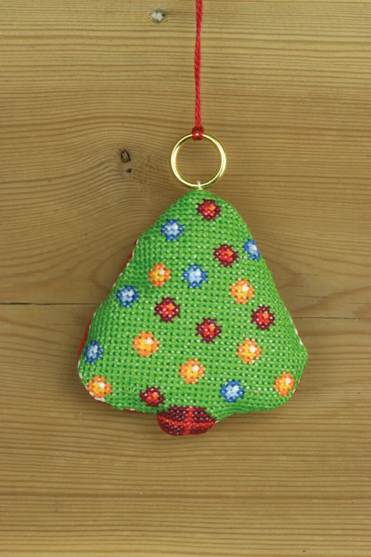 Embroidery Kit Christmas Tree 8 x 8 cm / 3.15 x 3.15 in