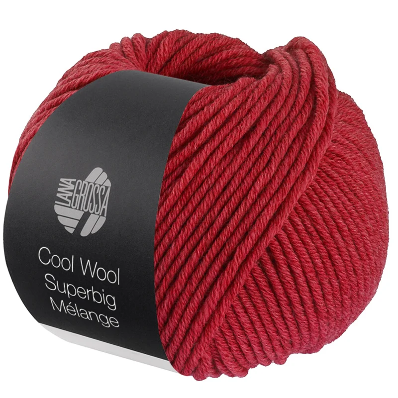 Lana Grossa Cool Wool Superbig 223 Cherry red heathered
