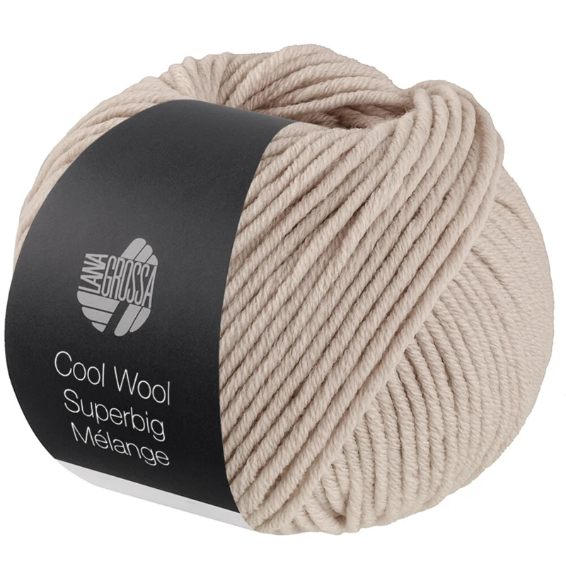 Lana Grossa Cool Wool Superbig 232 Grey beige heathered