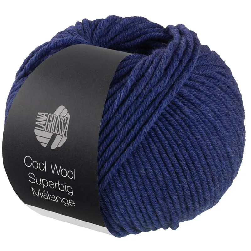 Lana Grossa Cool Wool Superbig 208 Dark blue heathered