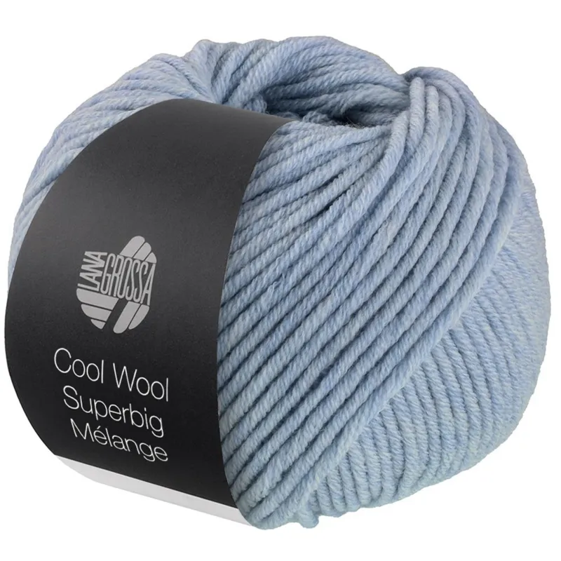 Lana Grossa Cool Wool Superbig 206 Light blue heathered