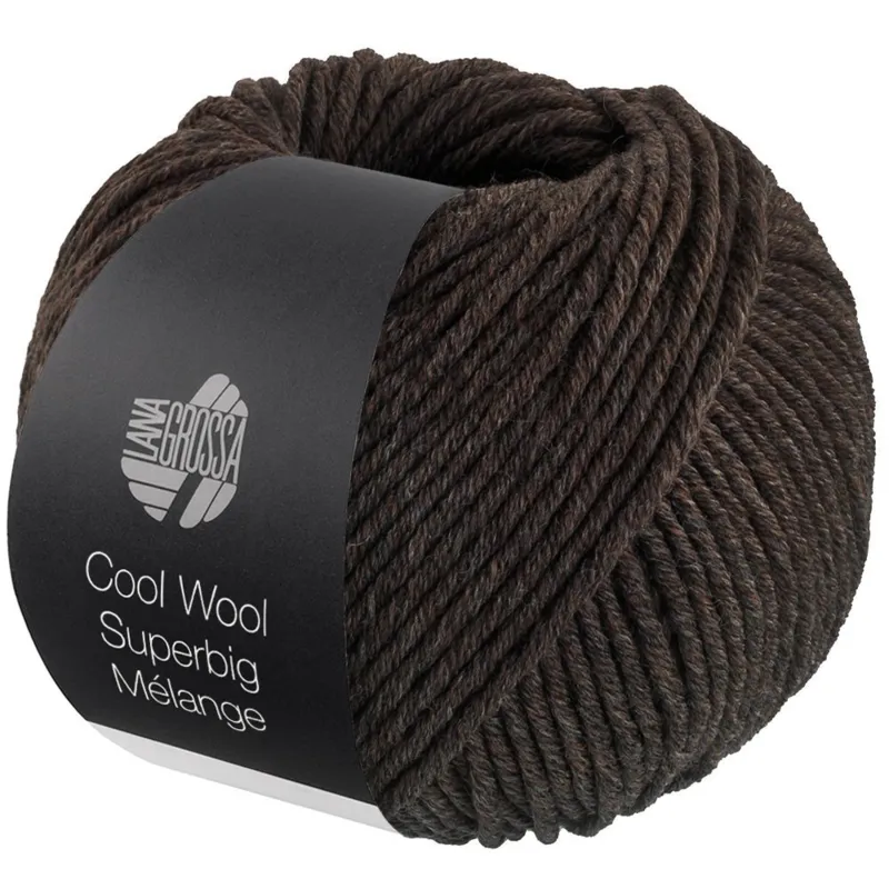Lana Grossa Cool Wool Superbig 219 Grey-brown heathered