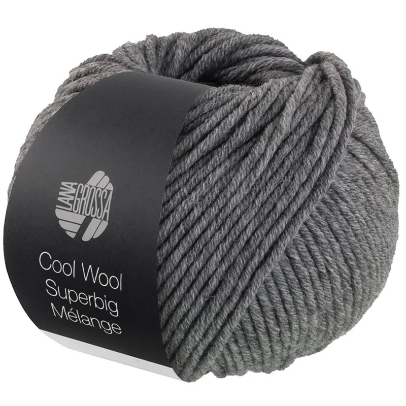 Lana Grossa Cool Wool Superbig 217 Medium grey heathered