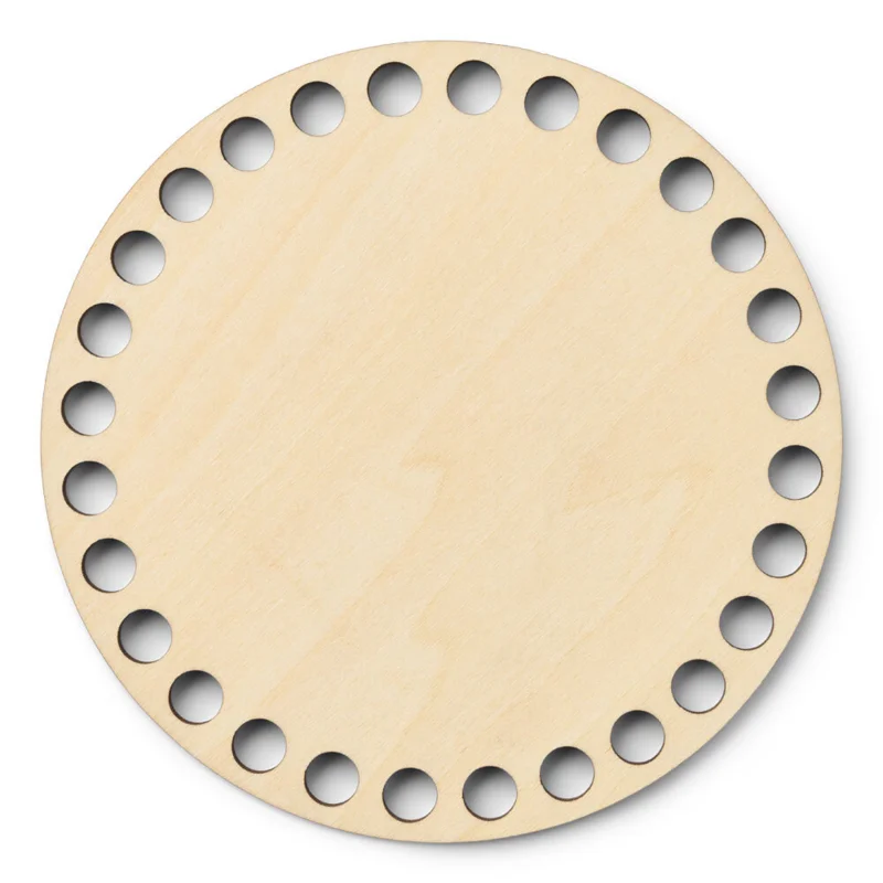 LindeHobby Bag Base, Round, Plywood 12 cm