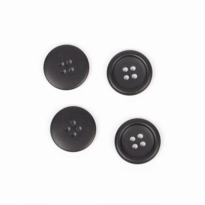 DROPS Matte Black, Button, 18 mm (no. 817)