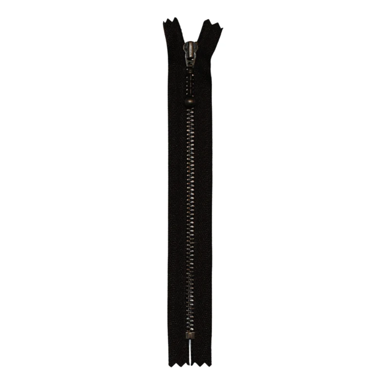 YKK Fixed Zipper Antique Brass 4 mm 23 cm 570 Brown