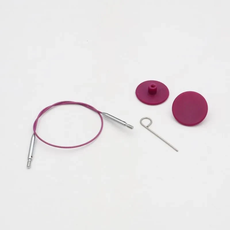 KnitPro Thin & Flex Wire, Purple Swivel, 40-150 cm