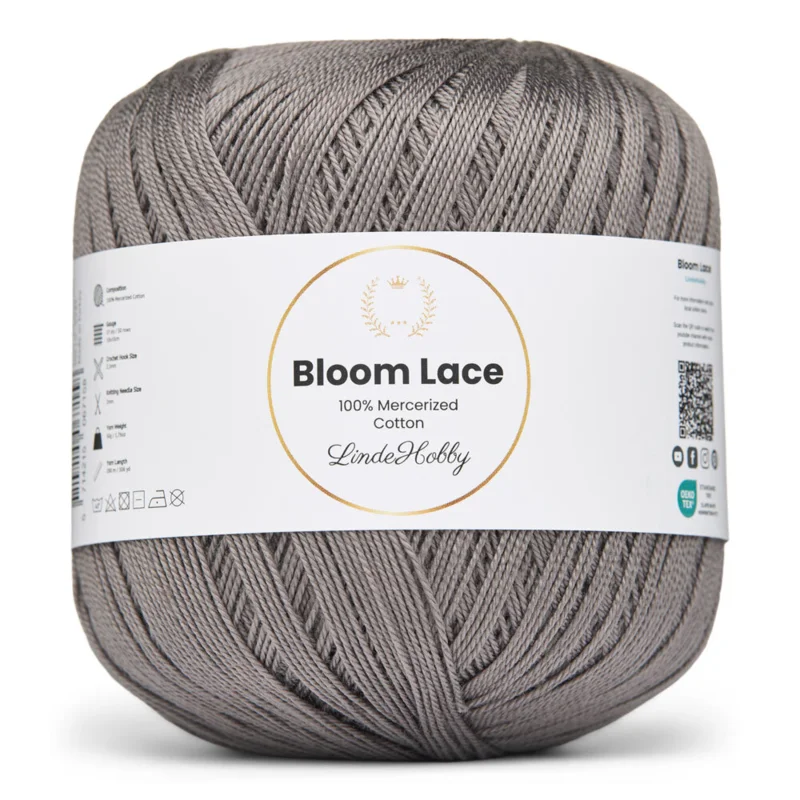LindeHobby Bloom Lace Mercerized Cotton 04 Smoked