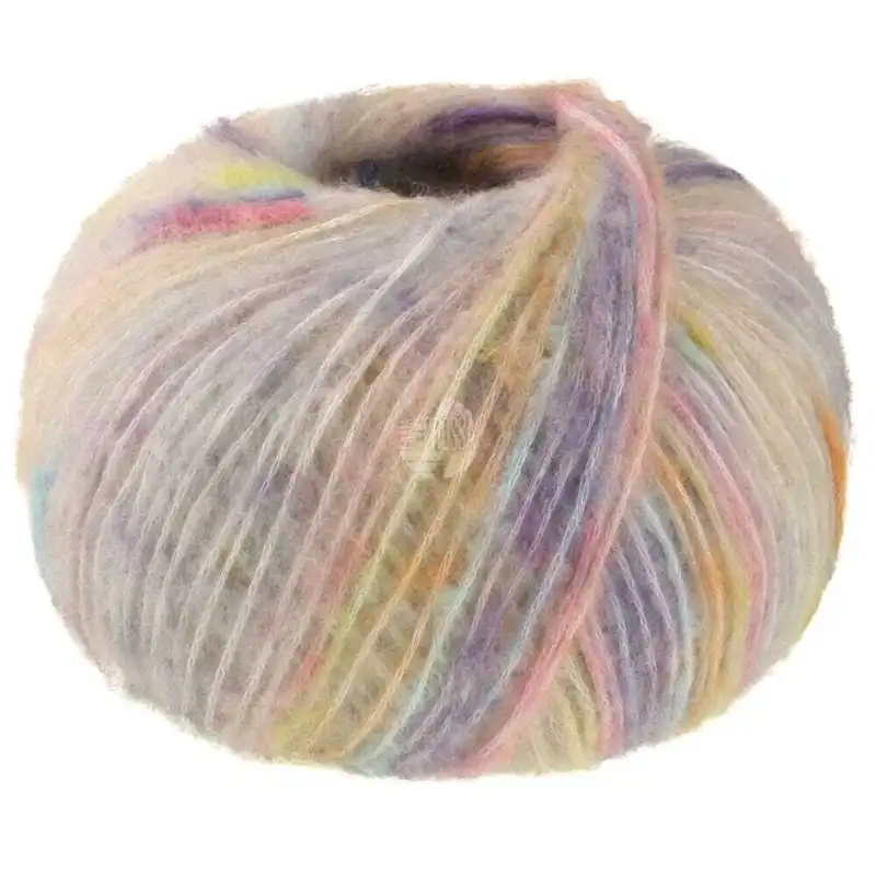 Lana Grossa Cassata 06 Natural/yellow/orange/salmon/pink/light purple/turquoise