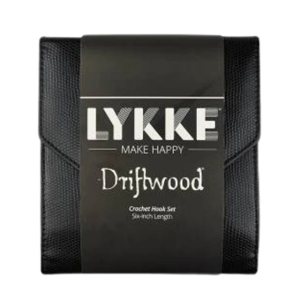 LYKKE Driftwood Crochet Hook Set, Black, 15 cm