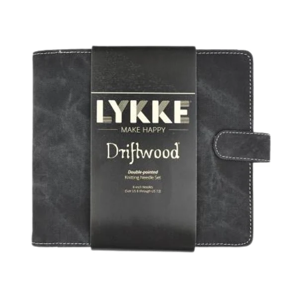 LYKKE Double-Pointed Needle Set Driftwood, Grey, 15 cm (4.00-9.00 mm)