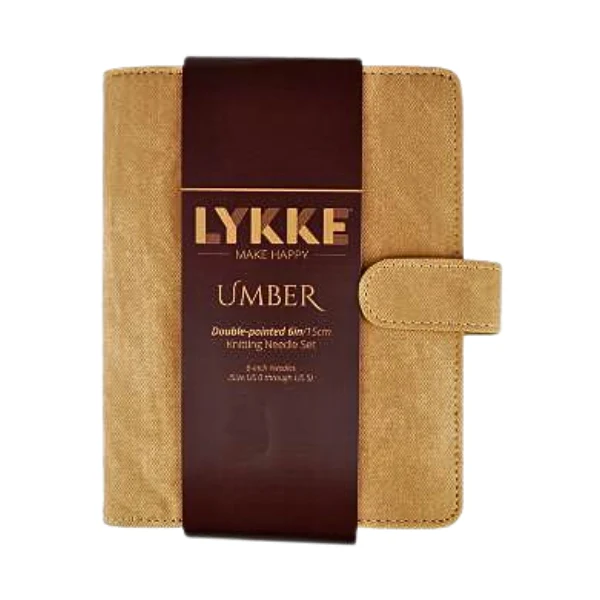 LYKKE Double-Pointed Needle Set Umber, Tan, 15 cm (2.00-3.75 mm)