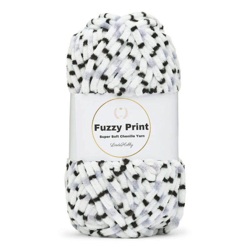 LindeHobby Fuzzy Chenille Print 10 Nightshade