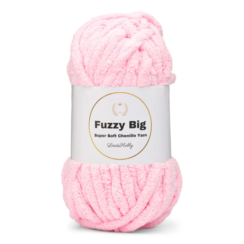 LindeHobby Fuzzy Chenille BIG 04 Baby Pink (Light)