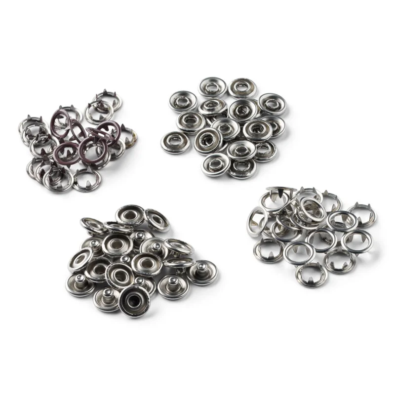 LindeHobby Snap Buttons, 20 pcs, 9.5 mm Coffee