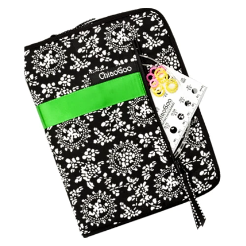 ChiaoGoo Interchangeable Circular Needle Set, Spin Bamboo, Complete, 10 cm