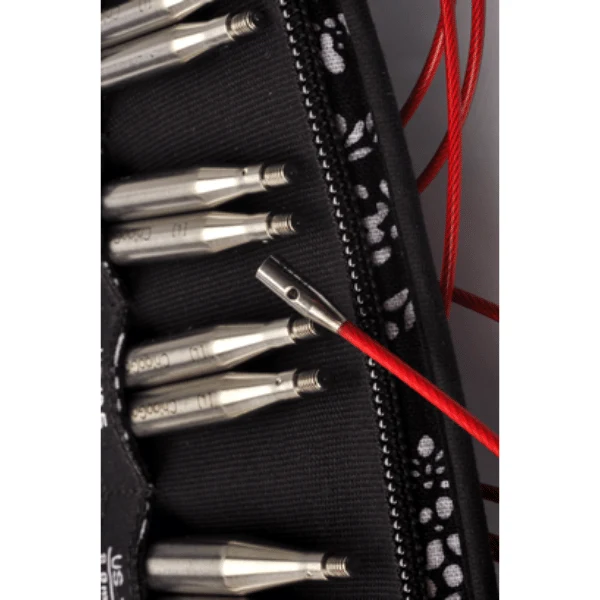 ChiaoGoo Interchangeable Circular Needle Set Twist Red Lace, Small, 10 cm