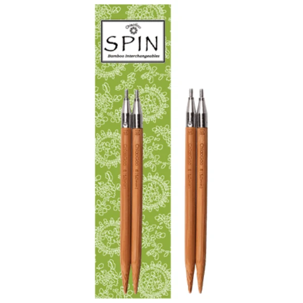 ChiaoGoo Interchangeable Circular Needles Spin Bamboo Patina (10 and 13 cm)