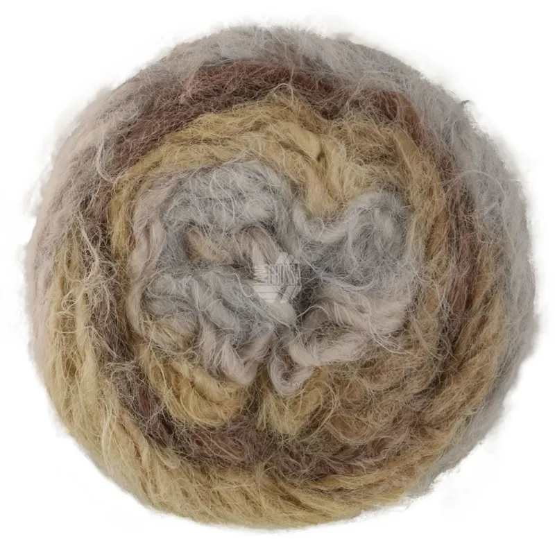 Lana Grossa Basta Mista 108 Beige/Light gray/Grège/Taupe/Gray/Dark brown