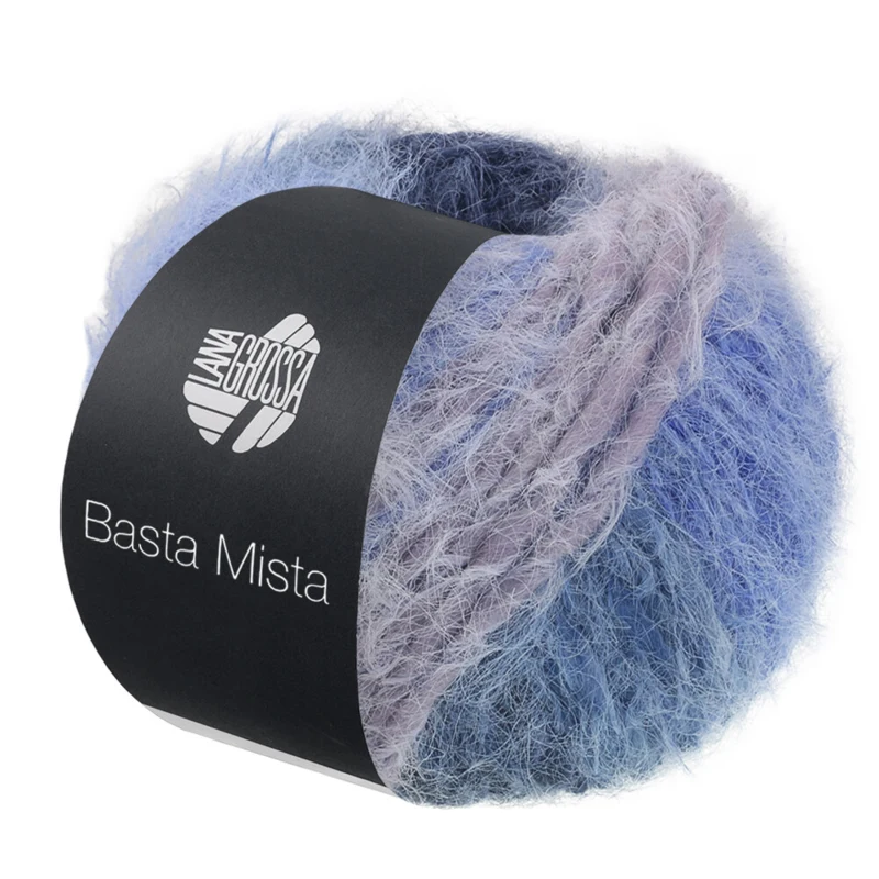 Lana Grossa Basta Mista 122 Night blue/royal blue/denim blue/grey/light grey