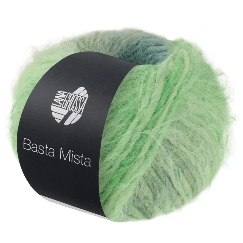 Lana Grossa Basta Mista 115 Green gray/Gray blue/Light petrol/Gray/Light green